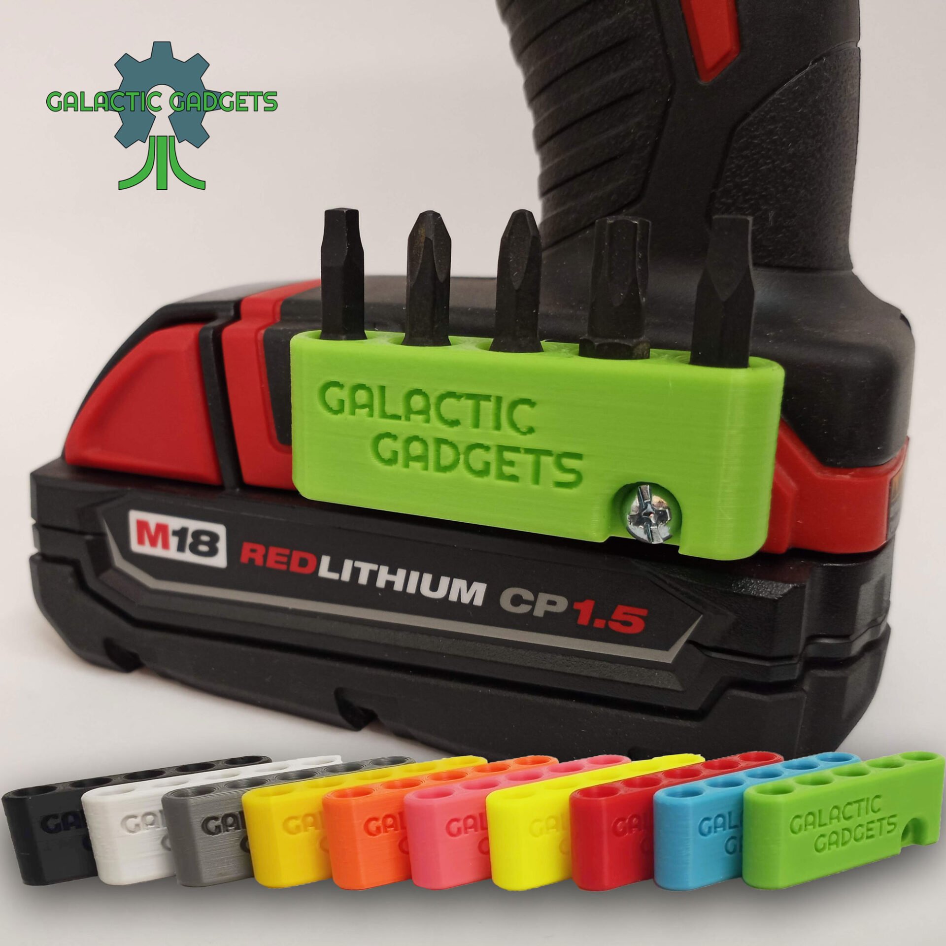 5 Slot Bit Holder for Milwaukee M18 Drills, Impact Drivers