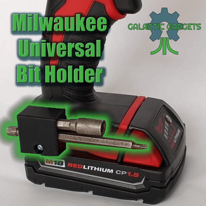 Bit Holder for Milwaukee M18 Drills, Impact Drivers Galactic